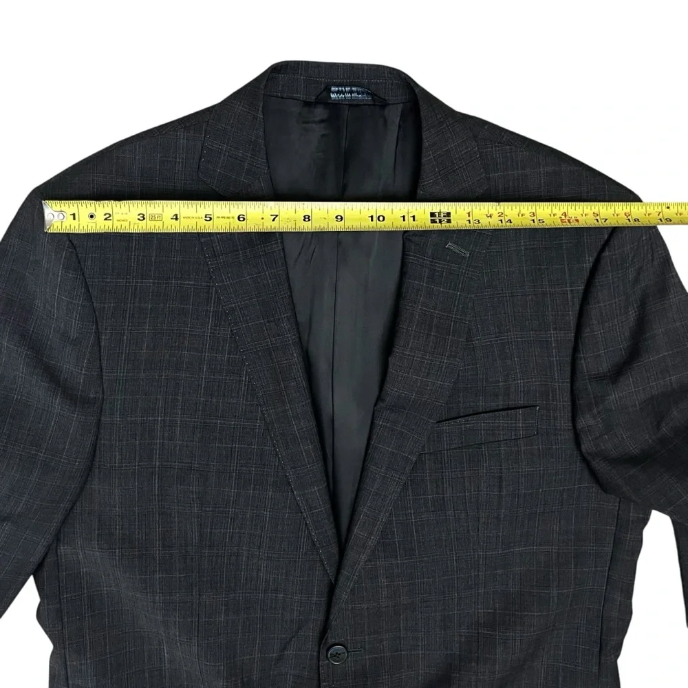 Marc Anthony Blazer Heatherd Charcoal  Men's Sz 44L  NWOT